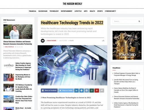 Healthcare Technology Trends in 2022 | The Hudson Weekly