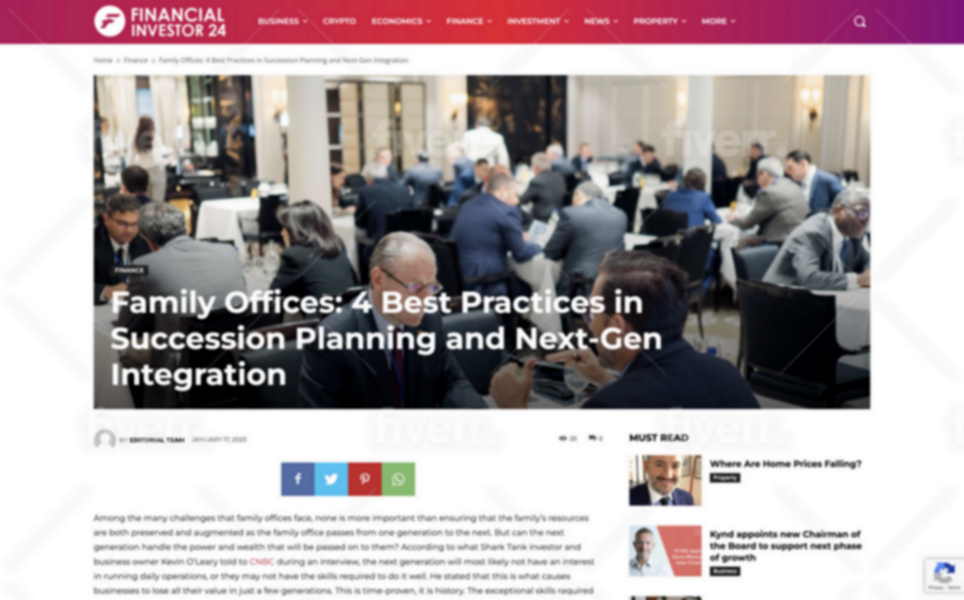 Family Office Best Practices